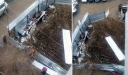 Опасный котлован возле многоэтажки в Алматы засыпали