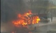 2 автобуса сгорели в Карагандинской области