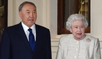 Нурсултан Назарбаев и Королева Великобритании Елизавета II. © ortcom.kz