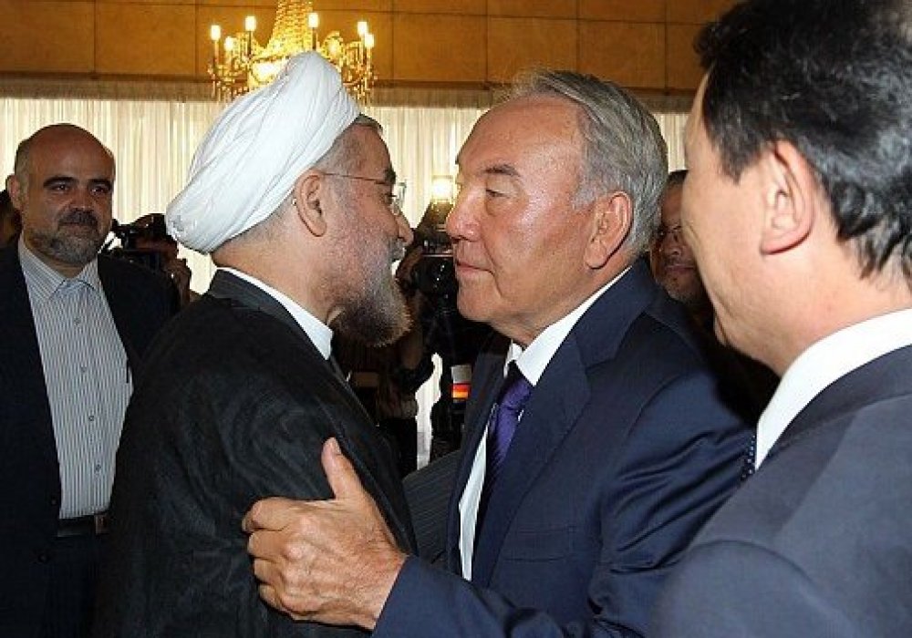 Нурсултан Назарбаев и Хасан Роухани. Фото: пресс-служба президента Ирана