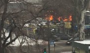 В Алматы загорелась СТО