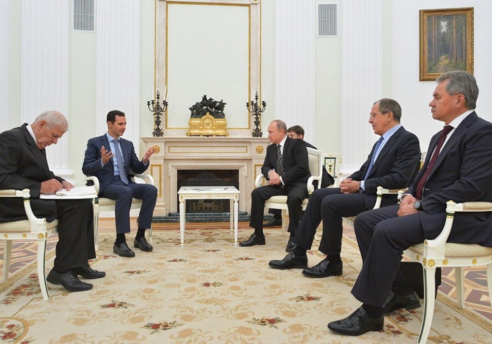 Владимир Путин и Башар Асад на переговорах в Кремле. Октябрь 2015 года. © ria.ru