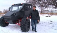 Алматинец в гараже собрал вездеход
