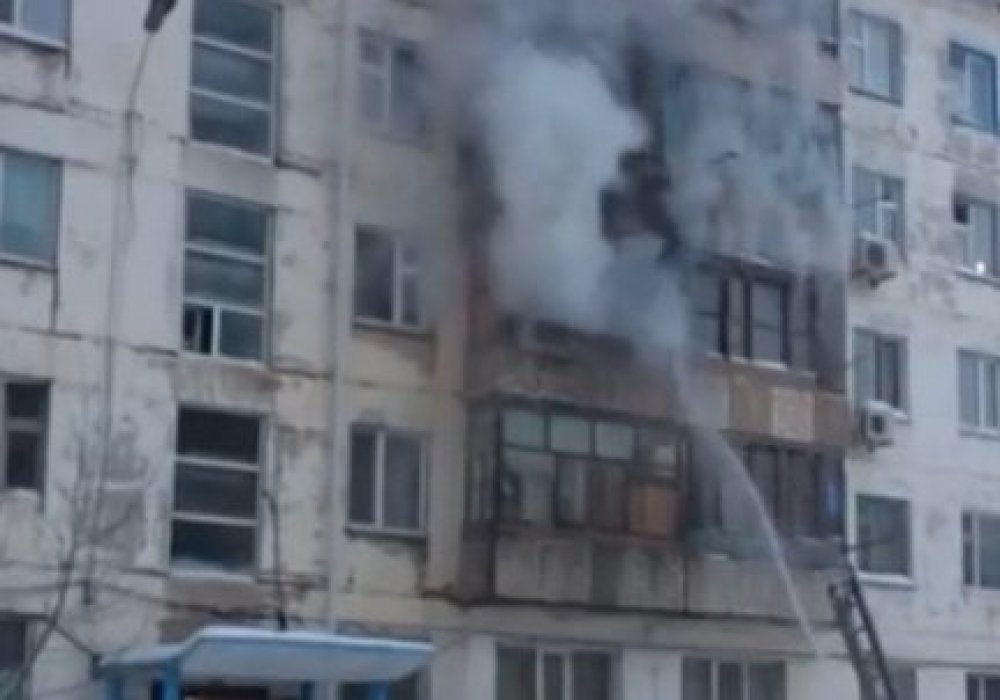 Пожар в многоэтажном доме произошел в Астане