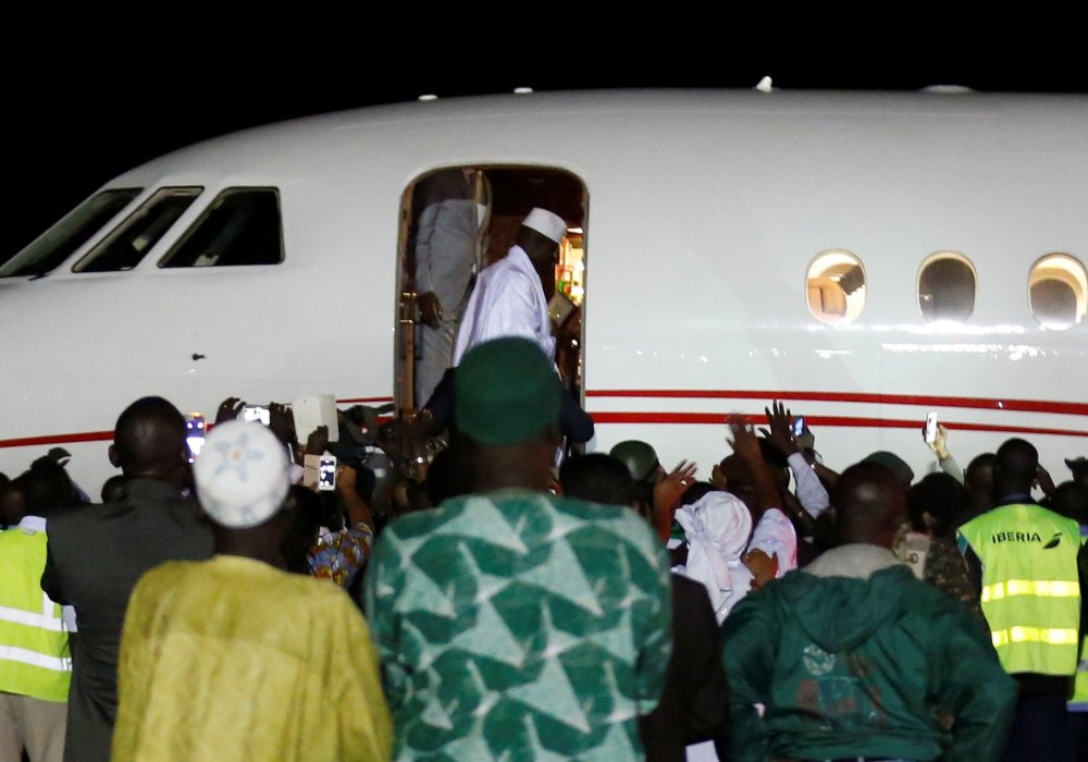 Экс-президент Гамбии Яйя Джамме покинул страну. REUTERS/Thierry Gouegnon©