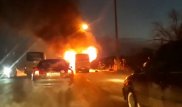 В Караганде сгорел маршрутный автобус