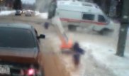Шокирующее ДТП с участием скорой помощи попало на видео в России