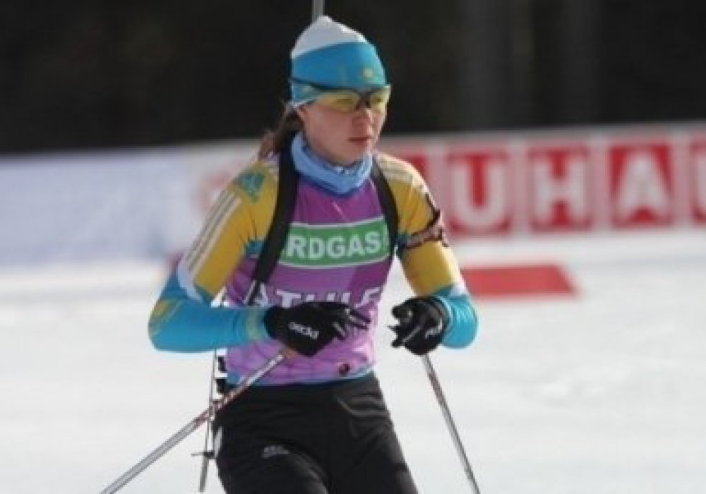Ольга Полторанина. Фото с сайта biathlon.kz