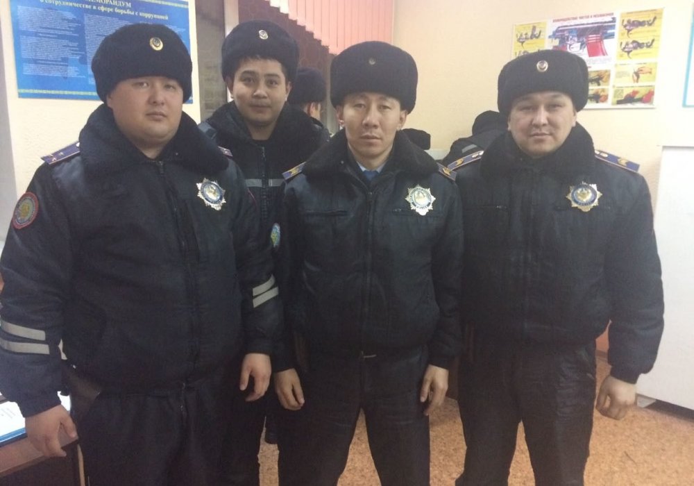 Фото местной полицейской службы ДВД Карагандинской области