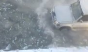 Из-за аварии на сетях улицы Павлодара оказались под водой