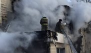 При пожаре в Кокшетау сгорел охранник