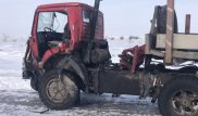 В Павлодарской области задержан водитель КамАЗа, въехавший в полицейское авто