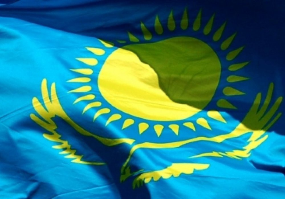 Флаг Казахстана. Фото ©Гизат Макханов