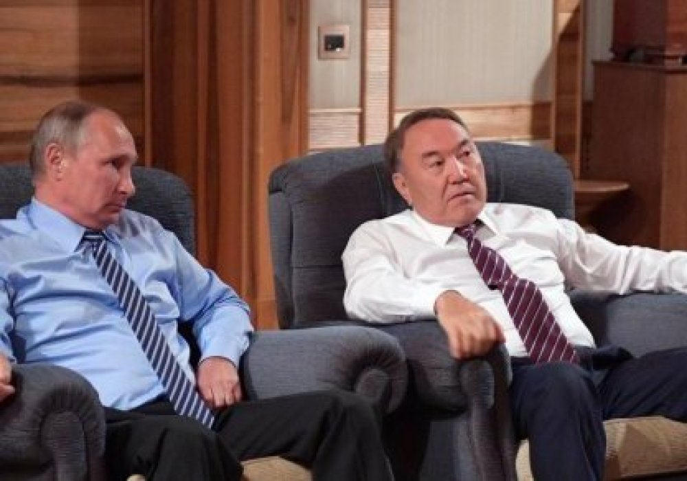 Президенты Казахстана и России Нурсултан Назарбаев и Владимир Путин. © akorda.kz