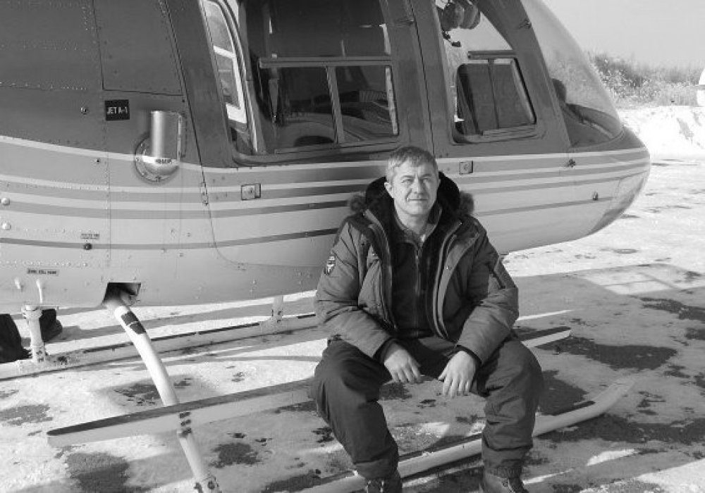 Погибший пилот вертолета С-341 Петр Устинов. Фото с сайта ok.ru