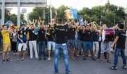 Видео массовой драки фанатов "Кайрата" и "Актобе" появилось в Сети