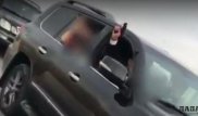 Свадебный кортеж и выстрелы из пистолета сняли на видео в Мангистау