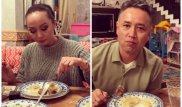 Динара Сатжан накормила Есентаеву и Алагузова варениками с казы