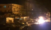Автомобиль загорелся во дворе жилого дома в Астане