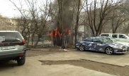 Пожар произошел близ алматинского Арбата