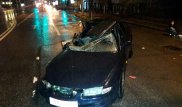 Пьяная компания попала в ДТП в центре Алматы: Авто разорвало, один в тяжелом состоянии