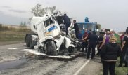 Бензовоз столкнулся с фурой на трассе в Костанайской области