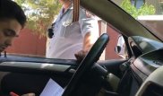 Конфликт водителя с шымкентскими полицейскими записали на видео