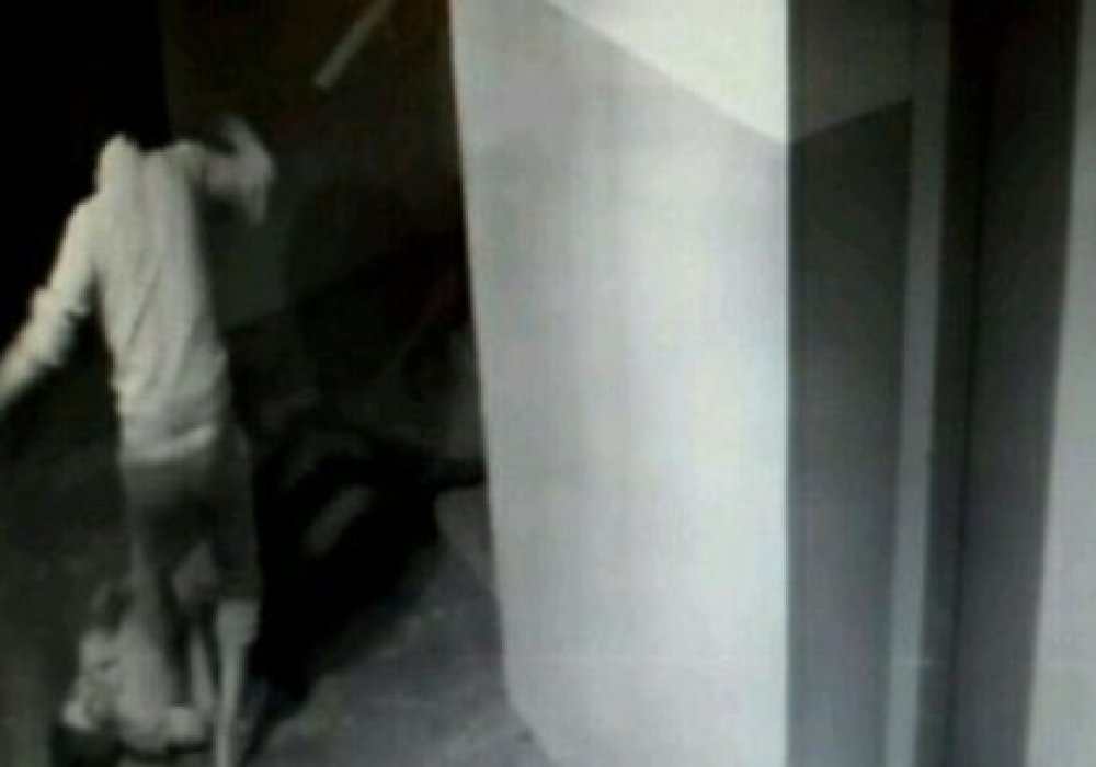 Кадр из видео с камеры наблюдения
