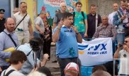 Саакашвили закидали яйцами и облили зеленкой