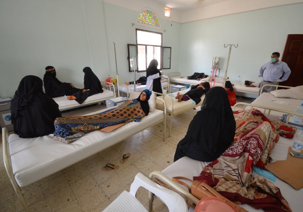 Госпиталь для больных холерой в Ходейде. Фото: © REUTERS/Abduljabbar Zeyad