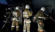 В Алматы горели гаражи