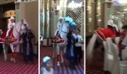 Взбесившаяся лошадь с ребенком в седле напугала гостей на тое
