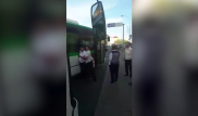 Драка между водителями автобусов в Астане попала на видео