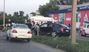 Авария с пятью пострадавшими попала на видео в Усть-Каменогорске