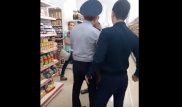 В ДВД изучают видео с грубым поведением полицейского в супермаркете Темиртау