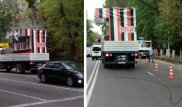 Грузовик повредил троллейбусный провод в Алматы