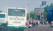 Автобус задавил пешехода, проехав на красный свет в Шымкенте