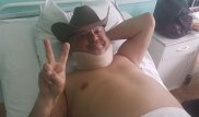 Байкер Петрухин опубликовал видео из больницы