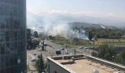 Алматинцев встревожил дым на Аль-Фараби - Фурманова: загорелась сухая трава