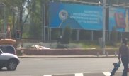 Пользователь заснял акт "варварства" на площади Республики