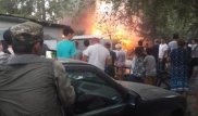 Пожар произошел в центре Алматы