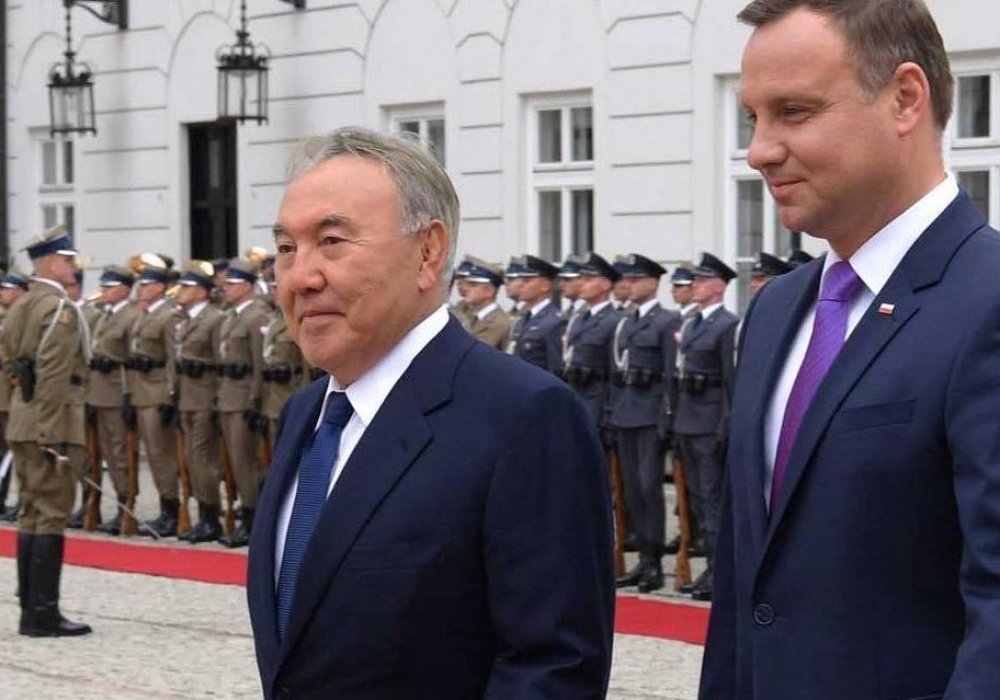 Встреча Нурсултана Назарбаева и Анджея Дуды в Варшаве в августе 2016 года. © akorda.kz