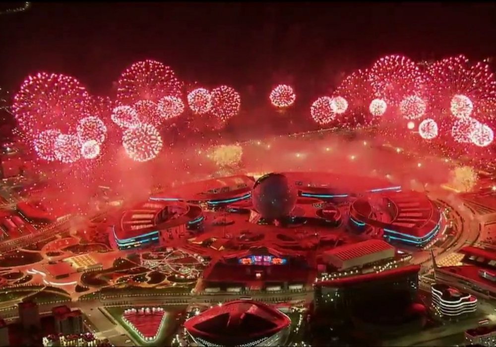 Салют на церемонии открытия EXPO-2017