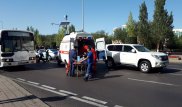 Женщина на внедорожнике сбила пешехода в центре Астаны