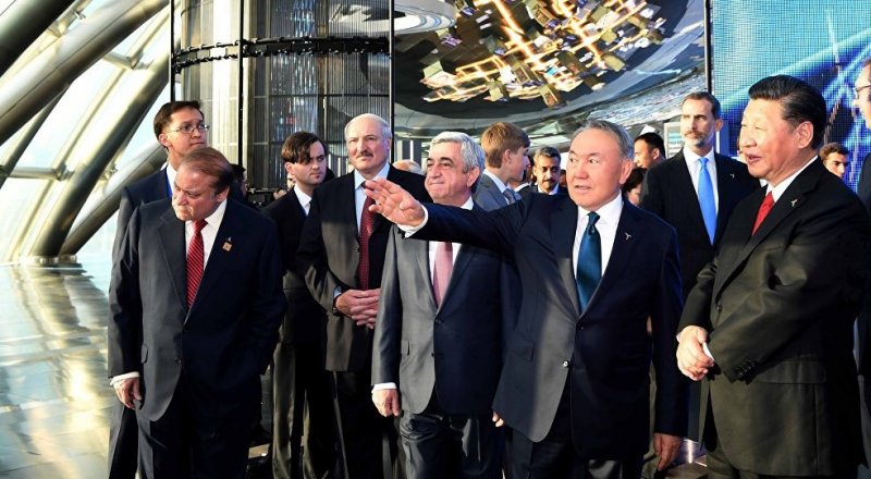 Назарбаев на  церемонии открытия международной выставки ЭКСПО-2017 в Астане. Фото с сайта akorda.kz 