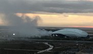 Дачный домик горел за велотреком "Сарыарка" в Астане