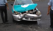 Полицейские попали в аварию в Алматы