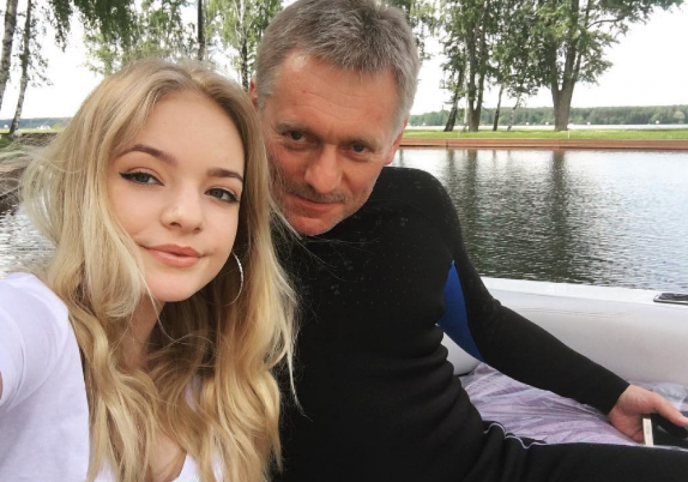 Дмитрий Песков с дочерью. © Instagram