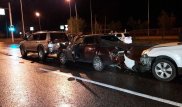 Водитель Subaru устроил массовое ДТП в Алматы: пострадал один человек