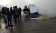 Компенсацию получат водители авто, провалившихся под асфальт в Петропавловске